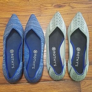 Rothy's slip on shoes "The Point"